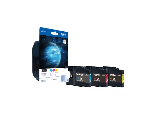 Brother LC-1280 Inktcartridges Cyaan Magenta Geel HC