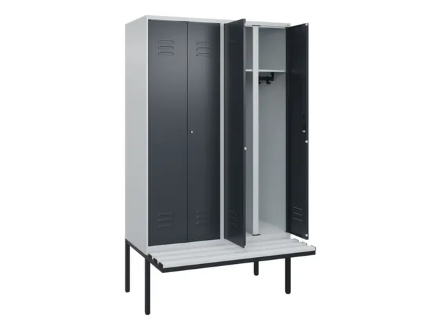 locker voor scheiding van kleding,HxBxD 2120x1200x815mm,4vak
