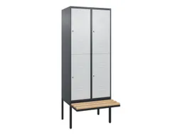Dubbeldekse dekenkist,HxBxD 2120x800x815mm,2x2vak.,vak B 400mm