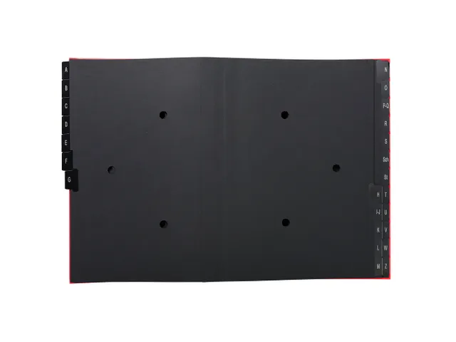 Sorteermap Ordonator A-Z 24vak rood