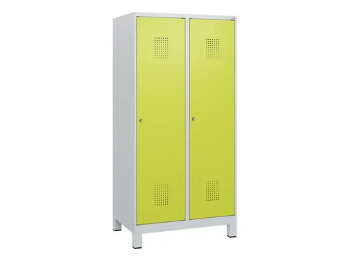 schoollocker,HxBxD 1630x800x500mm,2vak,vak B 400mm,cil.-slot,voeten