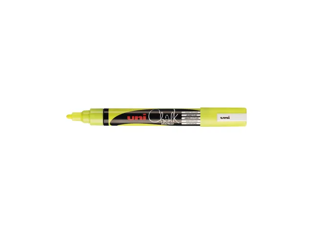 Krijtstift Uni-ball rond 0.9-1.3mm fluor geel