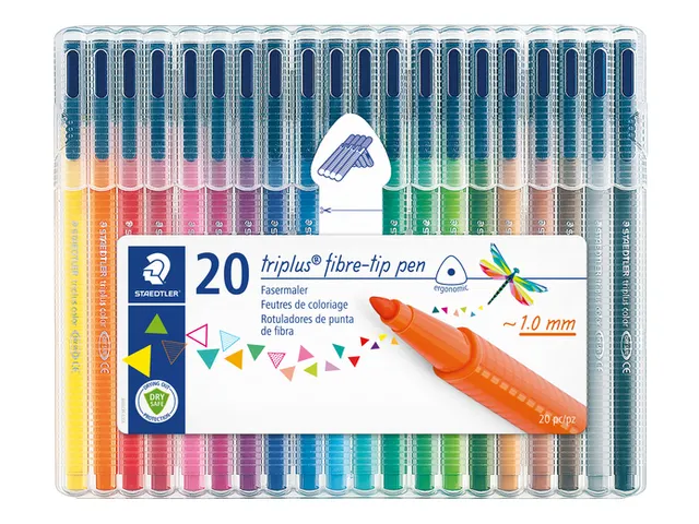 Kleurstift Staedtler 323 Triplus color à 20 kleuren