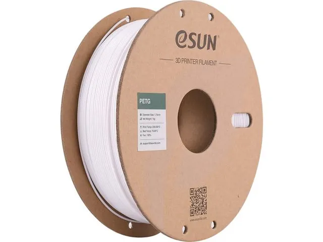 eSUN 3D printer Filament PETG 1,75mm Solide Wit 1kg