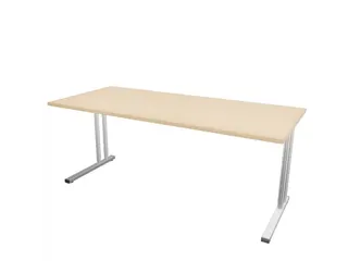 In hoogte verstelbaar bureau,HxBxD 720-840x1800x800mm,NE-esdoorn - 1