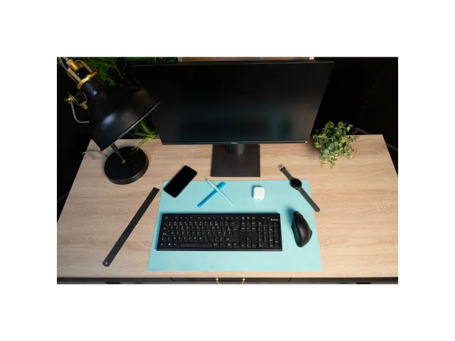 Onderlegger PU 35x60 cm tropisch/cyaan
