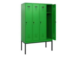 schoollocker,HxBxD 1950x1200x500mm,4vak,vak B 300mm,draaigrendel - 1