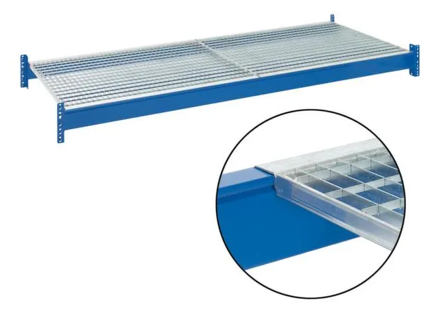 Tablette en caillebotis p. rayonnage à palettes lxP 3600x800mm