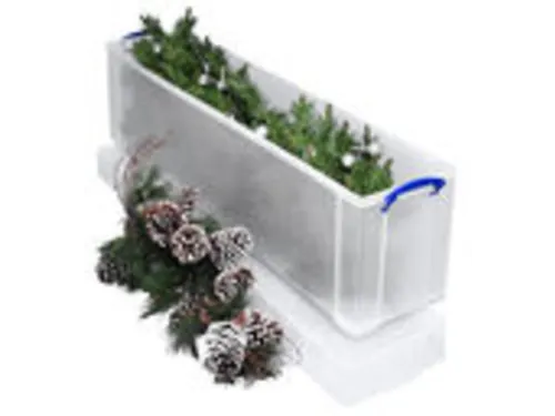 Opbergbox Really Useful 77 liter 1201x270x355mm transparant wit