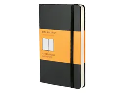 Notitieboek Moleskine pocket 90x140mm lijn hard cover zwart