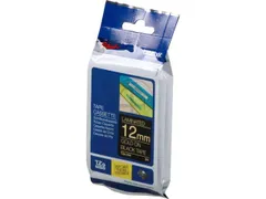 Lettertape Brother Tze-334 P-Touch 12Mm Goud Op Zwart