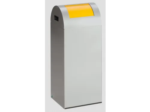 Afvalverzamelaar Zelfblussend 60 Liter 800X320X320Mm Klemring Geel