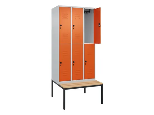 Dubbeldekse dekenkist,HxBxD 2120x900x815mm,3x2vak.,vak B 300mm