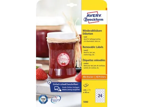 Ronde Etiketten Diameter 40 Mm Wit