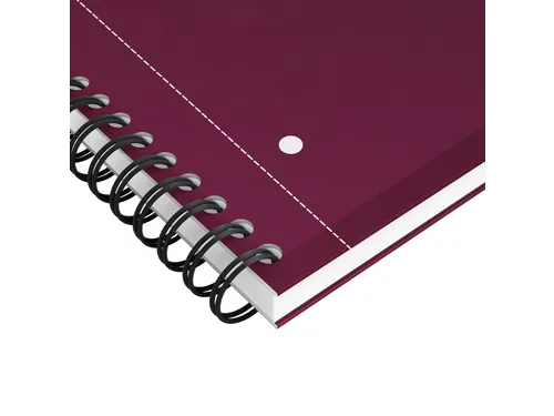 Spiraalblok Oxford International Notebook A4+ lijn Rood