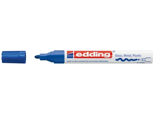 glanslakmarker e-750 CR blauw