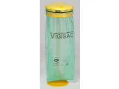 Afvalverzamelaar Plaatstaal 120 Liter Kunststof Deksel Geel