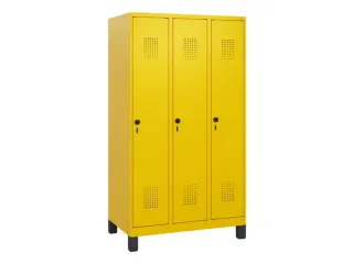 schoollocker,HxBxD 1630x900x500mm,3vak,vak B 300mm,draaigrendel,voeten - 2