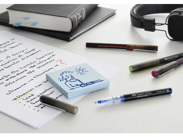 Inktroller Faber-Castell 1.5mm wijnrood