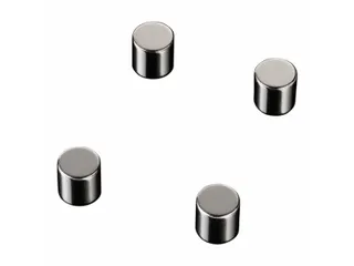 Glasbordmagneten Naga 10x10xmmcylinder set a 4st. zilver - 1