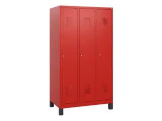 schoollocker,HxBxD 1630x900x500mm,3vak,vak B 300mm,cil.-slot,voeten - 2