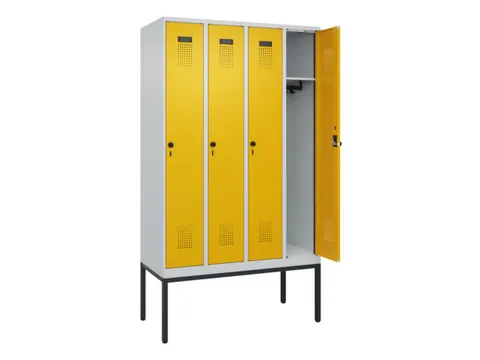 locker,HxBxD 2120x1200x500mm,4vak,vak B 300mm,draaigrendel
