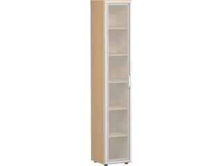 kantoorkast,HxBxD 2160x400x420mm,5xhouten vloer,6ordnerhoogte - 1