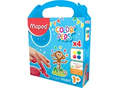 vingerverf Color'Peps Early Age 4 x 80 ml assorti