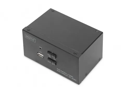 KVM-schakelaar 2 poorten dubbel scherm 4K HDMI