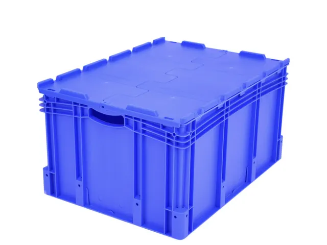 Euronorm Stapelkrat Pp 438x800x600mm 165l Dubbele Bodem Deksel