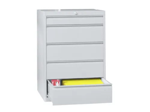 ladekast HxBxD 1000x715x600mm 5laden slot RAL7035 front RAL5010