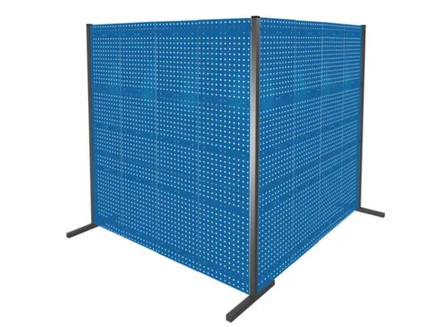 scheidingswand van geperforeerde plaat,dubbel veld 90°,totale B 4000m