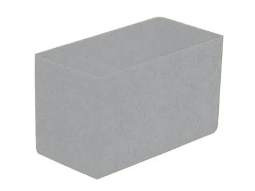 Inzetbak HxLxB 63x108x54mm Polystyreen Grijs 50 stuks