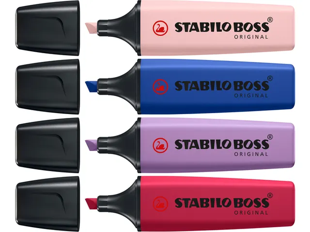 Markeerstift STABILO Boss Wildflower display klein assorti