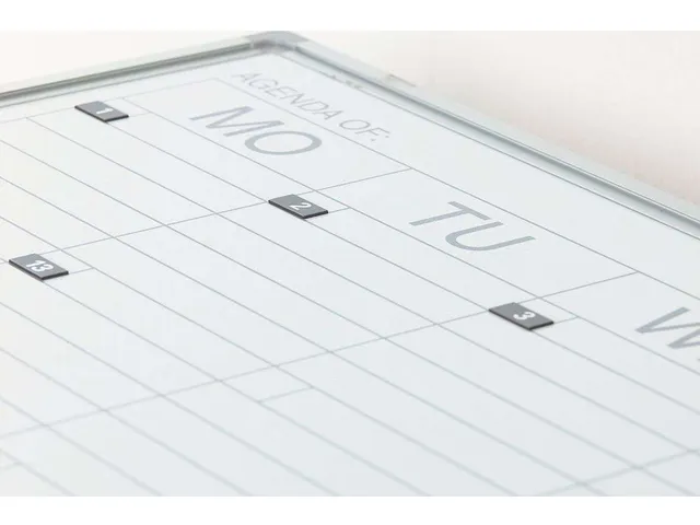 Weeknummers voor weekplanner 60x120cm, 52 stuks