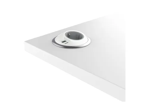 Desktop stekkerdoos Power PixelTUF 1x Schuko + USB A en C 25W Wit