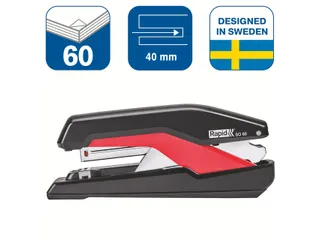 Nietmachine Rapid SO60 Fullstrip 60vel 24/8 zwart/rood - 3