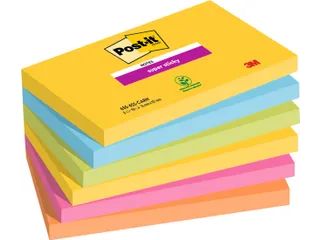 Memoblok Post-it 655-SSRO Super Sticky 76x127mm Rio Assorti - 2