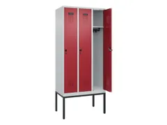 locker,HxBxD 2120x900x500mm,3vak,vak B 300mm,draaigrendel