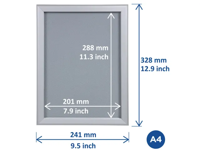 Europel Kliklijst Premium A4 25 mm Blauw