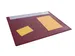 Sous-main PP avec calendrier rabat transparent 650x500mm rouge