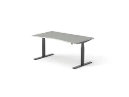 Elektrisch ihv bureau HxBxD 640-1300x1600x900/800mm blad grijs