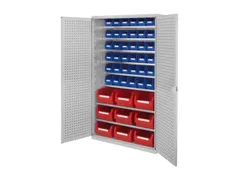 Ruime Bakkenkast 1950x1130x590mm 51 Magazijnbakken Geperf. Deur