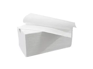 Handdoekjes Interfold W-Vouw Cellulose 2-laags 32x22cm Wit 20x160 Vel - 1