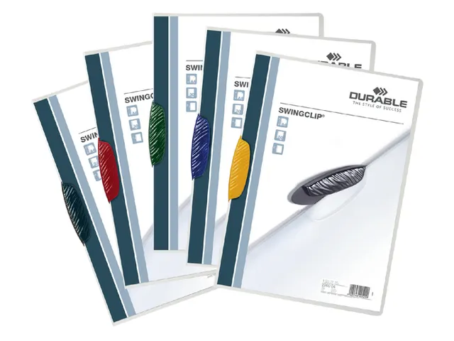 Klemmap Durable 2260 swingclip geel A4 3mm