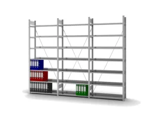 dossierstelling,grondveld,HxBxD 2350x1060x335mm,vaklast 60kg - 3