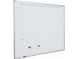 Planbord 90x120cm Softline profiel 8mm Dubbele week NL met dagenstrook