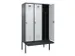 armoire vestiaire avec banc noir et blanc,HxlxP 2120x1200x815mm