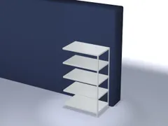 magazijnstelling,aanbouwveld,HxBxD 2000x1300x800mm,vaklast 125kg