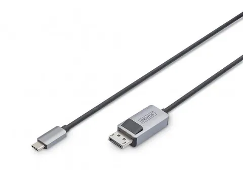 8K@30Hz. USB Type C naar DP adapterkabel HBR3 zwart 1m